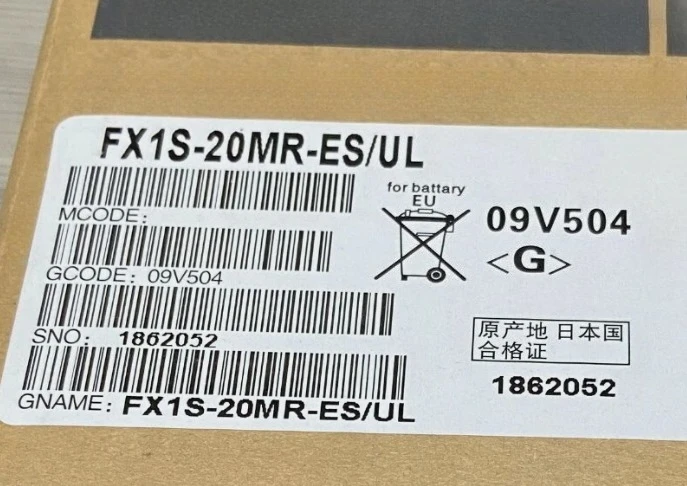 

Brand New Original FX1S-20MR-ES/UL FX1S 20MR ES/UL Programmable Logic Controller Fast Delivery