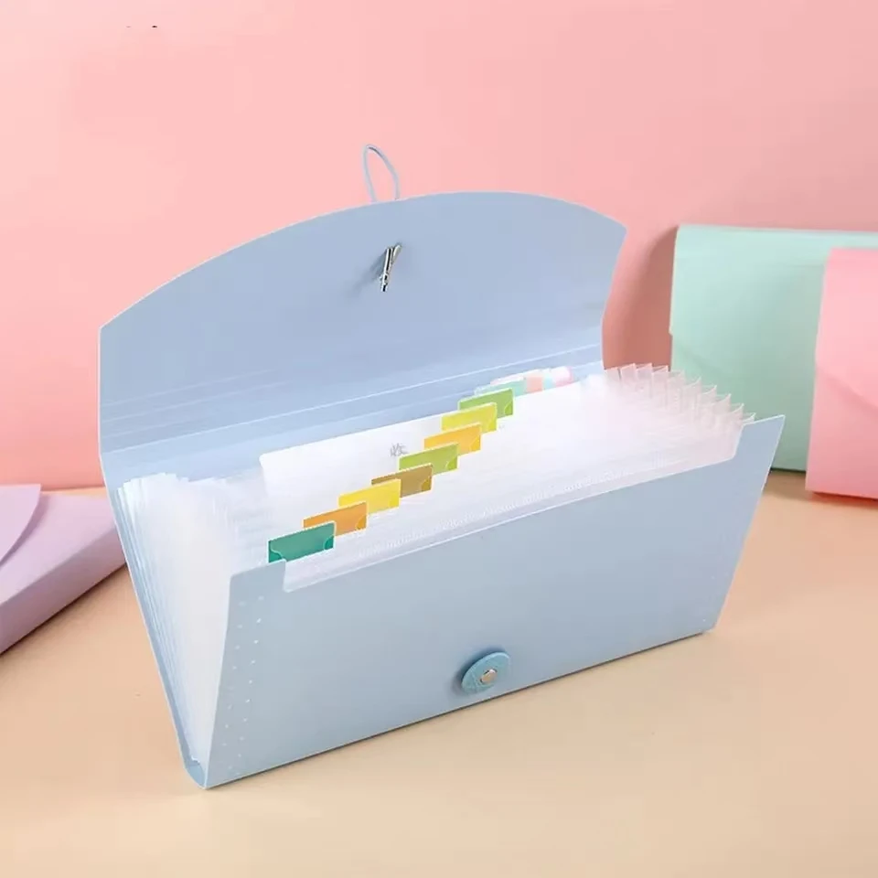 

13 Pockets Expanding File Folder Accordion Document Organizer Check Receipts Bill Card Ticket Holder Expandable PP Wallet Case