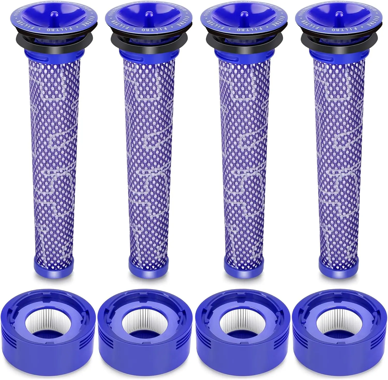 

8 Pack Vacuum Filter Replacement Kit for Dyson V7, V8 Vacuum Cleaner Replacement Spare Parts Accessories Pre Filter Post Filter