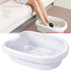 Detox Ion Foot Spa Bath Basin Footspa Vibration Massage Care Arrays Aqua Foot Soaking Bucket Sauna Bathtub ABS Footbath Bucket