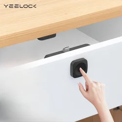 YEELOCK Drawer Fingerprint Lock Smart Electronic Lock is suitable for office cabinet wardrobe and bedside cabinet
