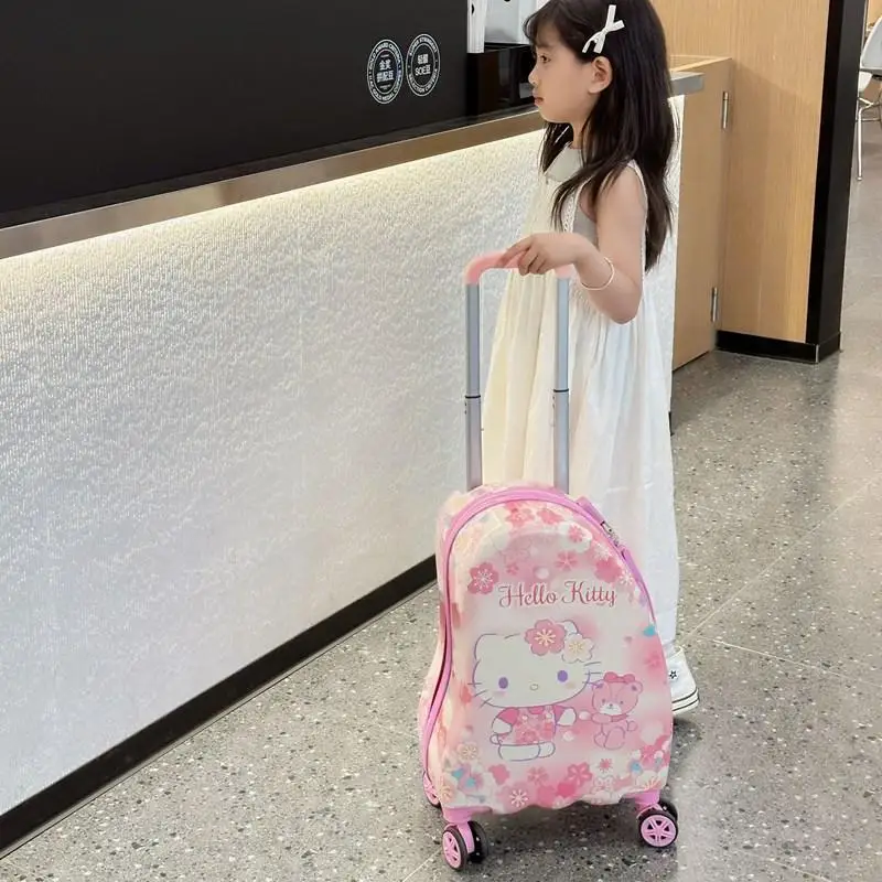 귀여운 만화 Sanrios Kuromi 헬로 키티 수하물 상자 어린이 만화 스타일 유니버설 휠 만화 패션 축제 선물