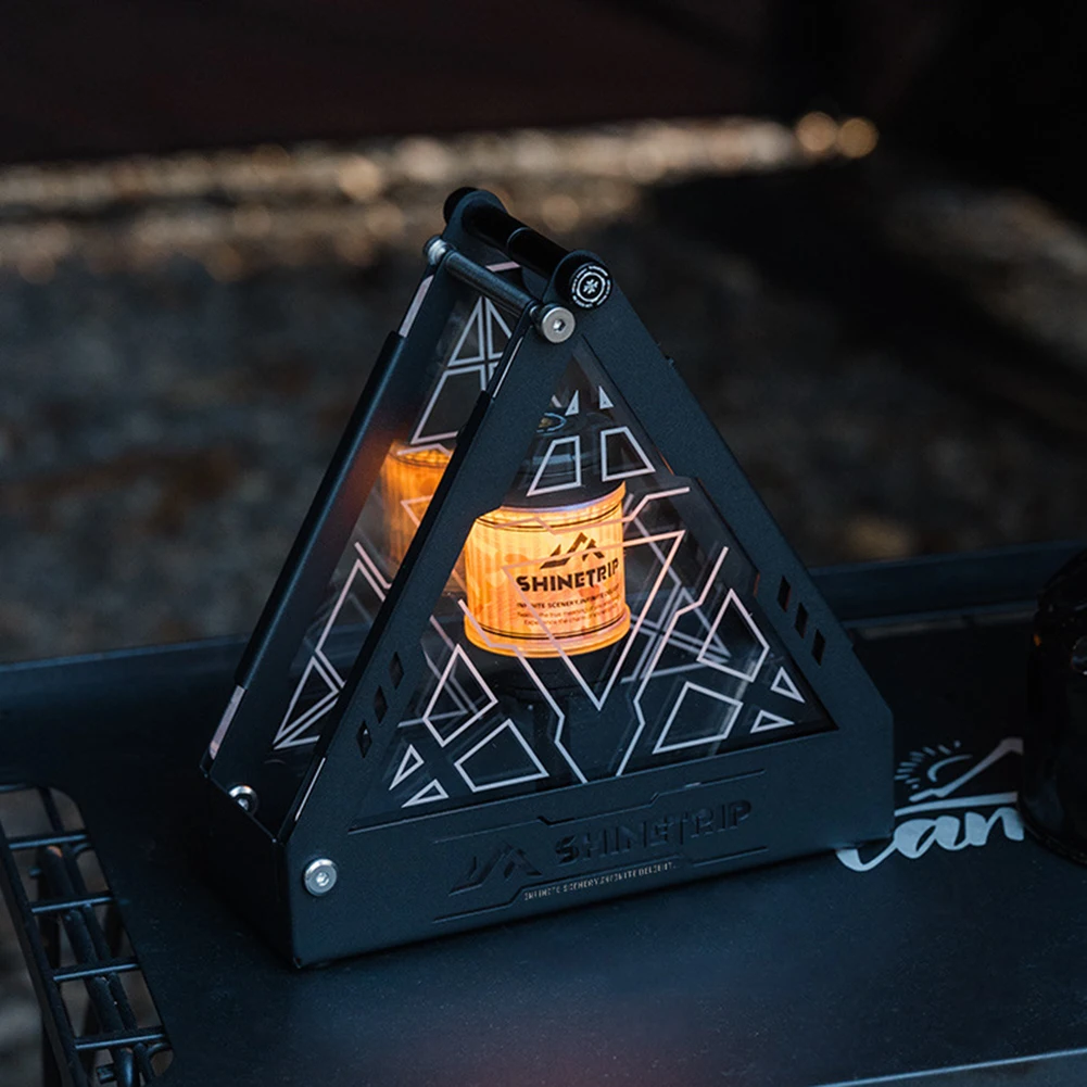 

New ShineTrip Mosquito Coil Holder Triangle Light Box Series Outdoor Mosquito Coil Holder Acrylic LightStand for CampingHiking