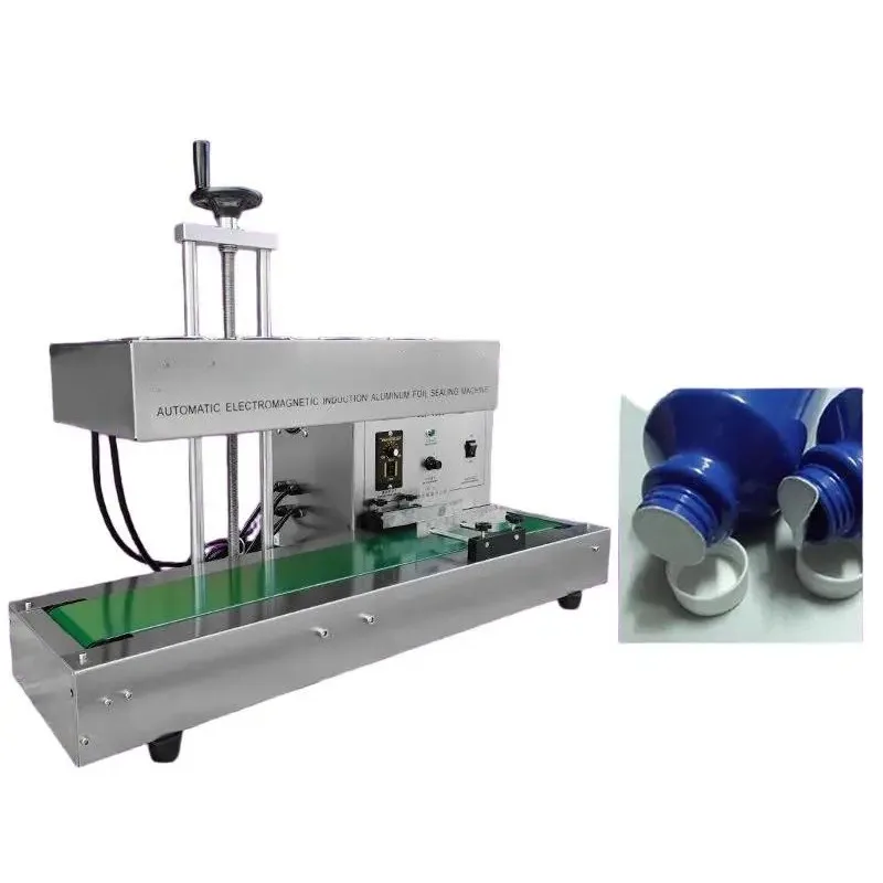 High-Speed Electric Stainless Steel Aluminum Foil Heat Sealing Machine For Beverage Glass Jars Plastic Bottles Commodity