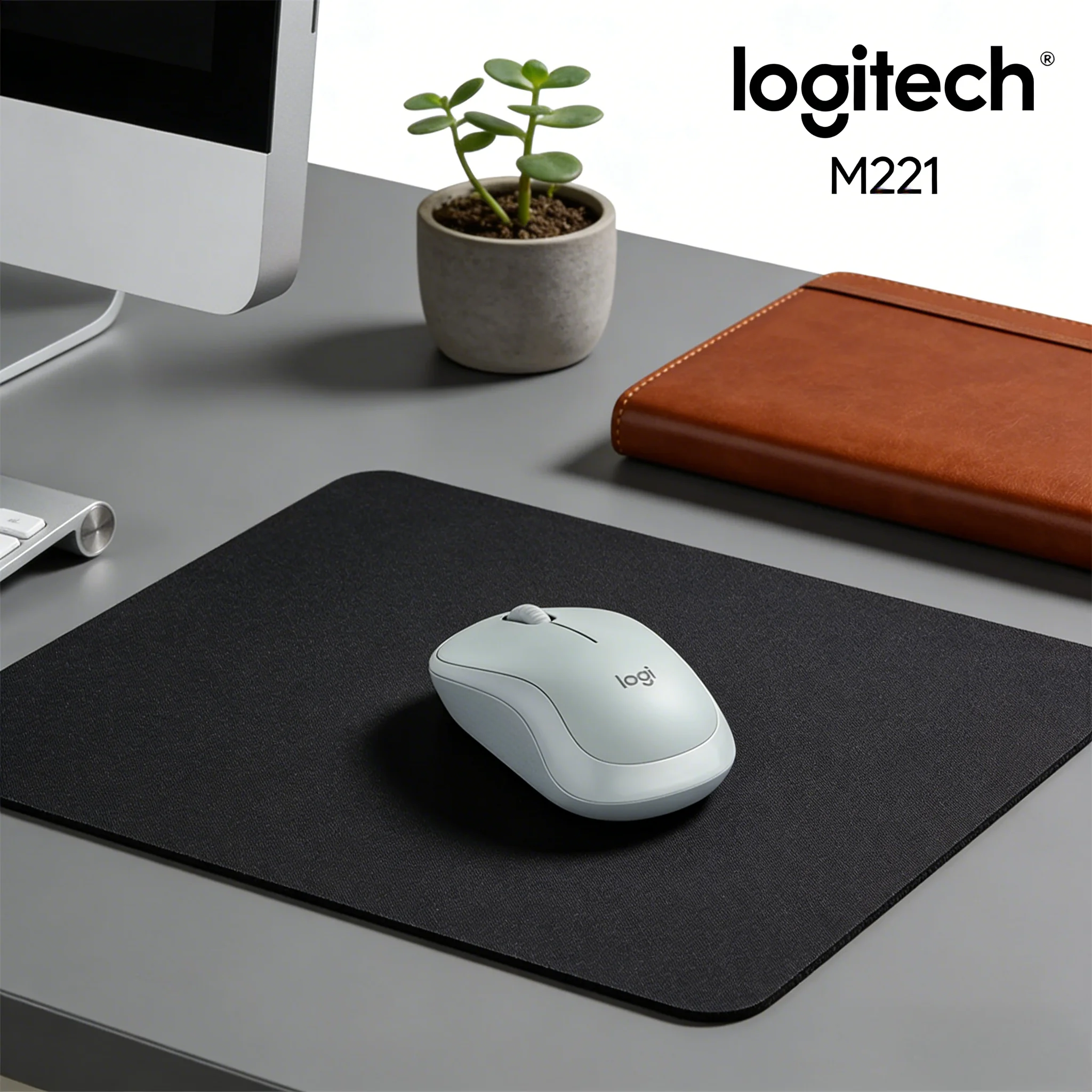 

Беспроводная мышь M221, любимая студентами, с бесшумным дизайном и 18-месячным сроком службы батареи