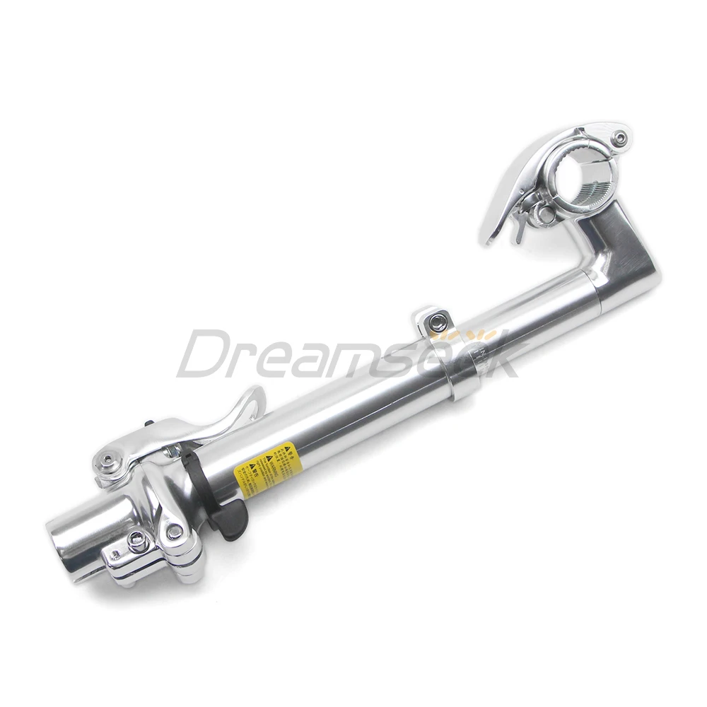 Folding Bike Stem for 31.8mm Handlebar 28.6mm Front Fork Bicycle Quick Release Left Fold 70mm Adjustable Aluminum Alloy Cycling