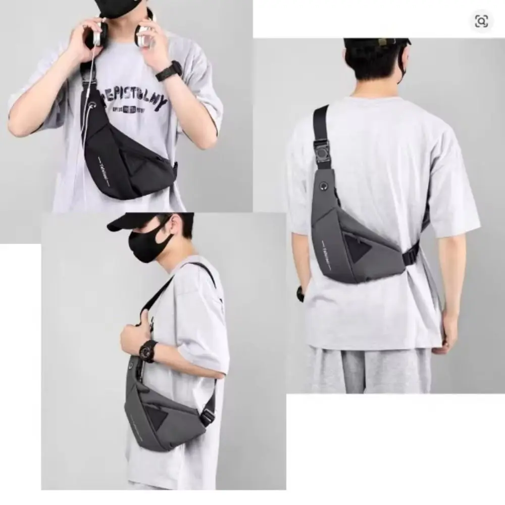 

Messenger Bag Large capacity Men Sling Bag Lightweight Anti-Theft Chest Bag Close-Fitting Convenient Crossbody Bag Mobile Phone