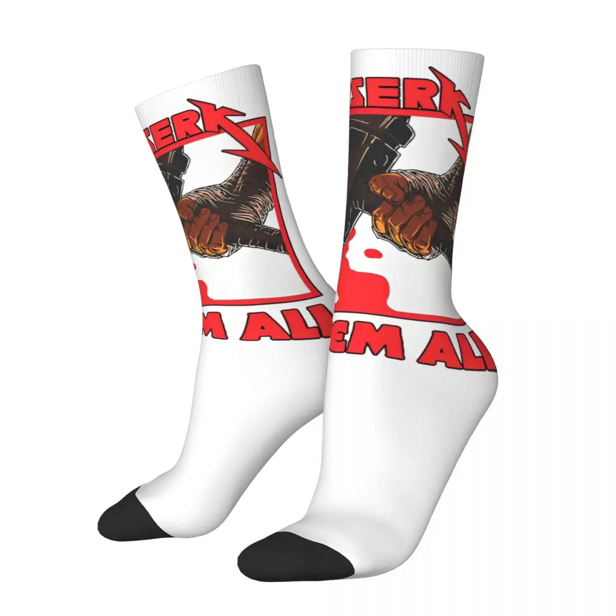 New Unisex Socks Berserk Anime Kill'em All Merch Cute Sport Sock Spring Autumn Winter