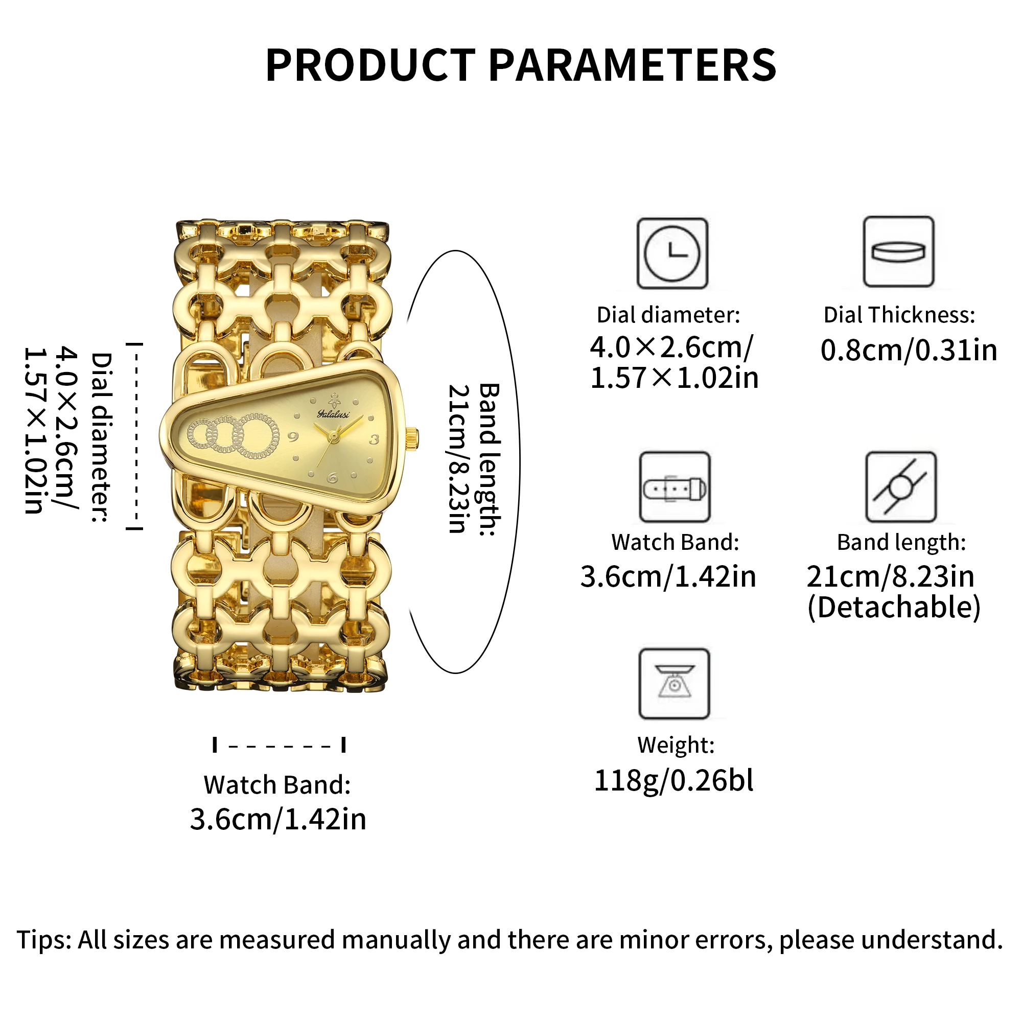 YaLaLuSi Authentic Women\'sQuartz Watch Gold Luxury Luxury Promotional Skeletonized Design Box Vacuum Gold Plating in Furnace