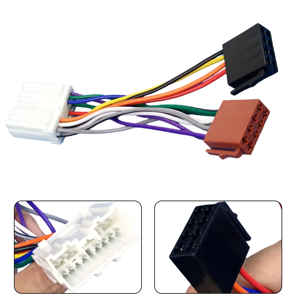 Car Audio For ISO Female to For Mitsubishi OEM Harness Adapter 1995-2006 12V 16Pin Direct Fit Wiring Conversion Cable