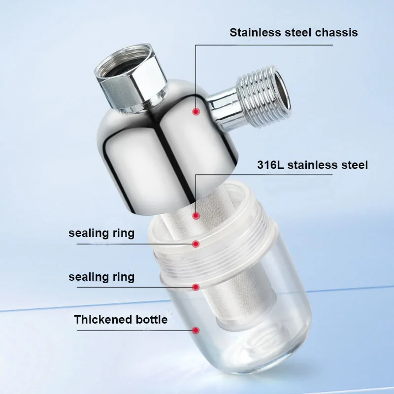 Water Heater 316L Pre-Filter - 1/2" Universal Water Inlet Filter, Detachable Stainless Screen for Heaters