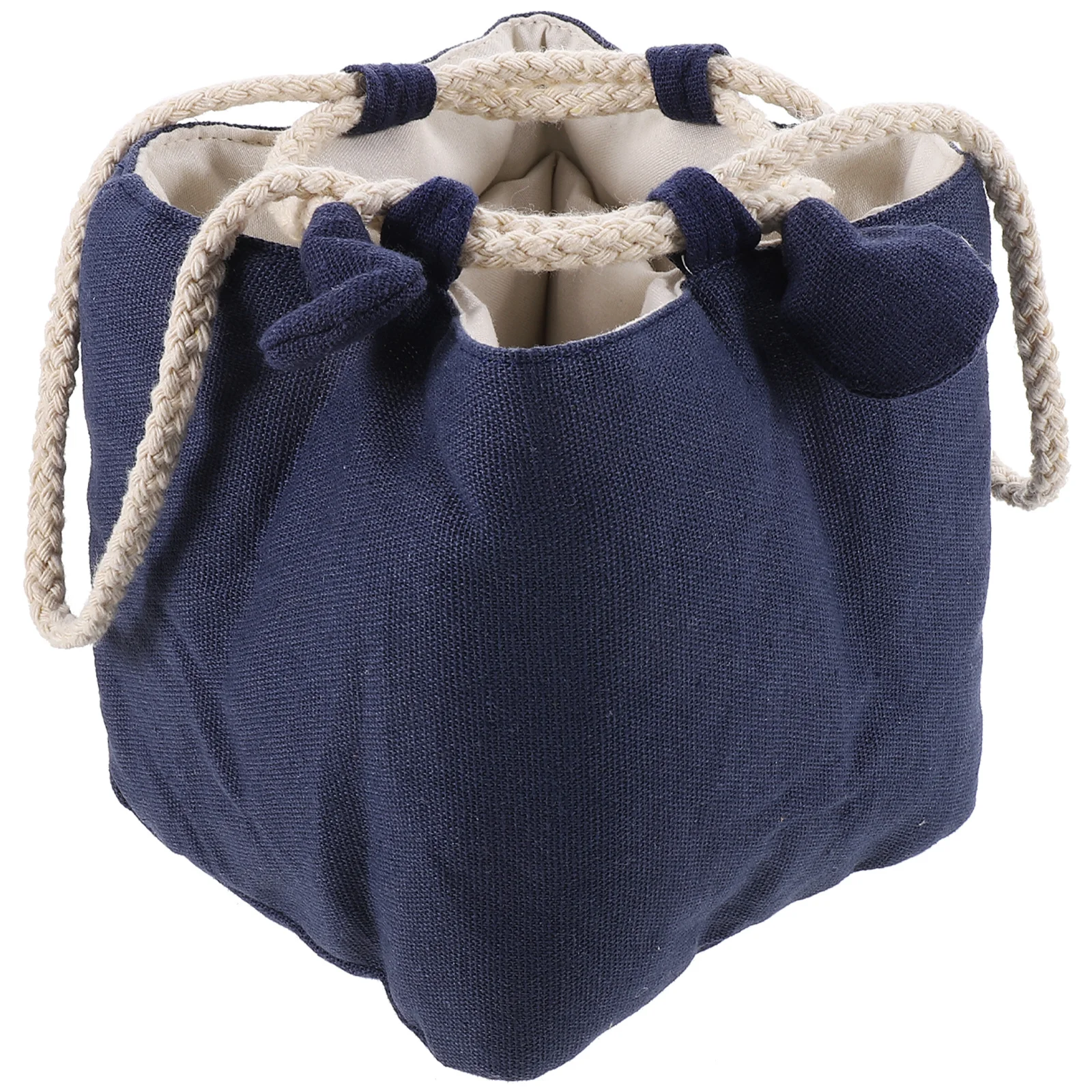 Travel Tea Set Storage Bag Portable Teacup Pouch Dustproof Wear-Resistant Multi-Function Teaware Carrier Drawstring Closure