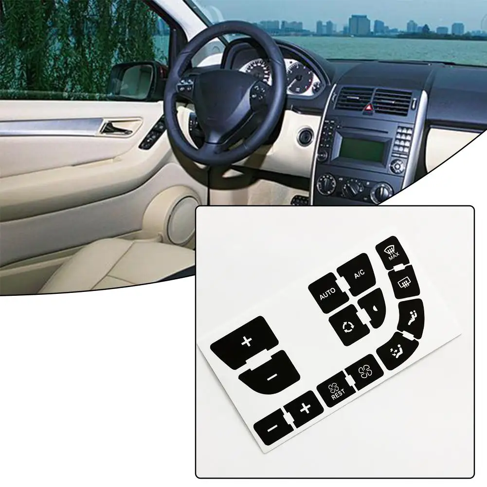 Auto Vinyl Centrum Controle Knop Reparatie Sticker Klimaatregelaar Paneel Trim Voor Citroen C4 Grand Picasso D4a4