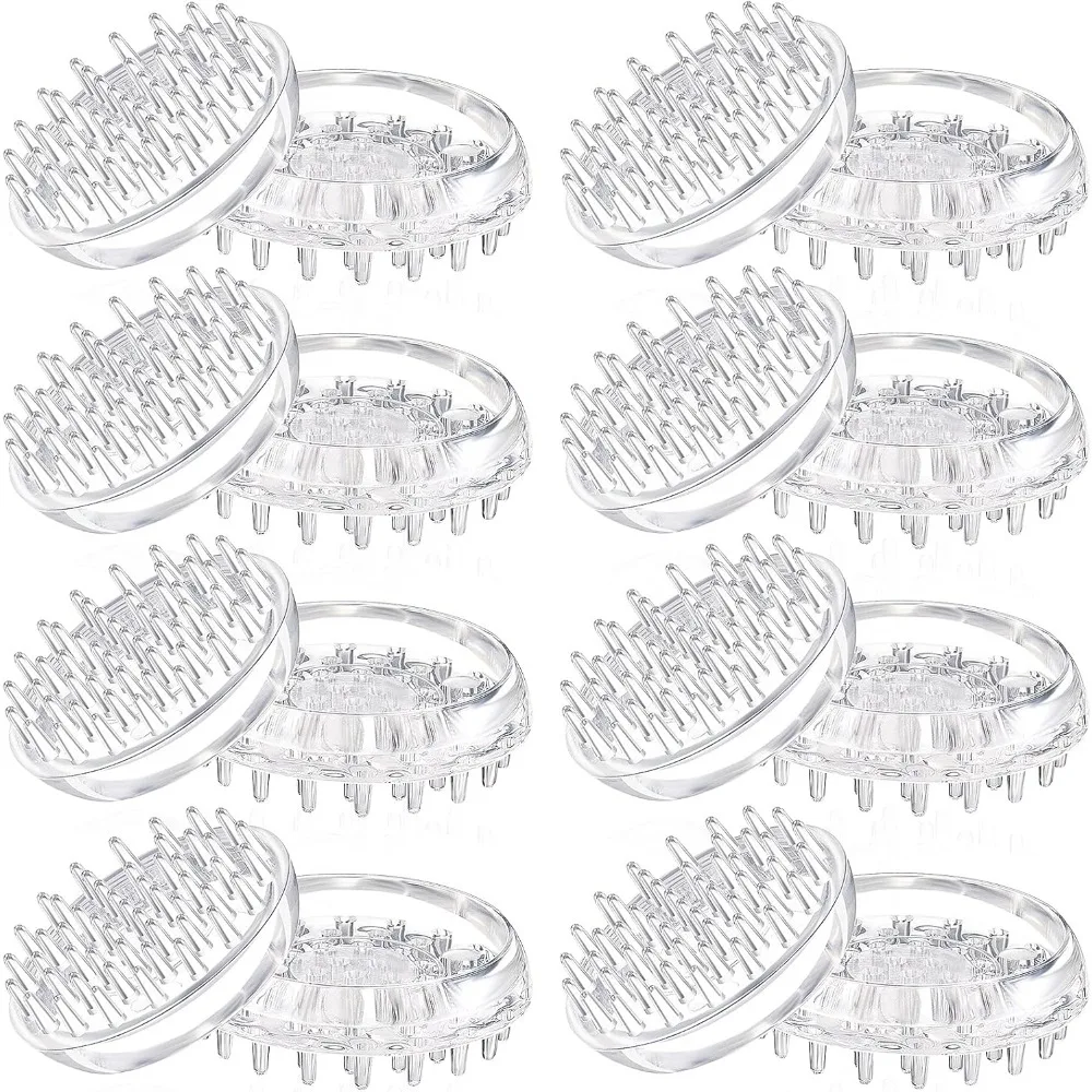 

16 Pieces Carpet Protectors Spiked Caster Cups Round Furniture Caster Cups Spiked Carpet for Furniture Legs, Sofas, Tables