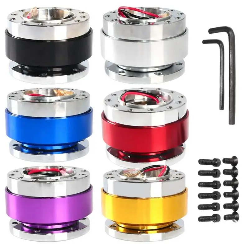 

1 шт. универсальная быстросъемная застежка на руль для гоночного руля Автомобильная застежка на руль адаптер 60 мм комплект для босса автомобильные аксессуары