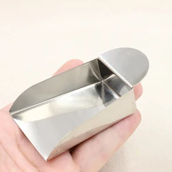 Jewelry Shovel Jewelry Scoop for Pearls Gemstones Diamond Beads Scoop Steel Otolith Shovel Tools with Plate Handle Jewelry Tools