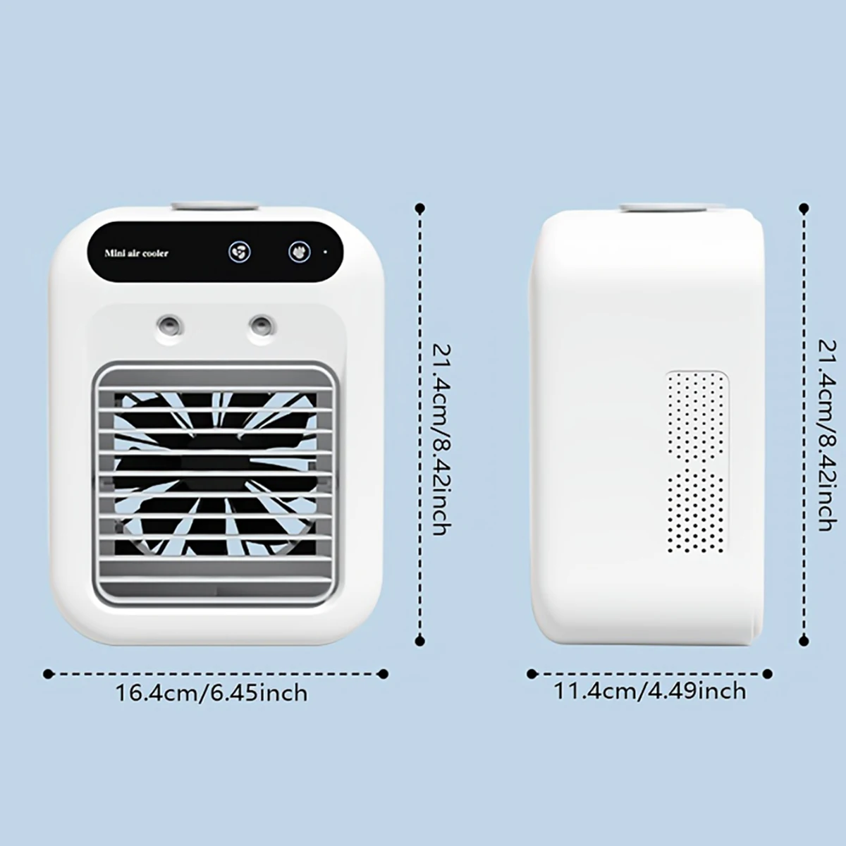 ミニデスクトップエアコンファン - 子供や赤ちゃんに適したコンパクトな冷却ソリューション、小型扇風機に便利