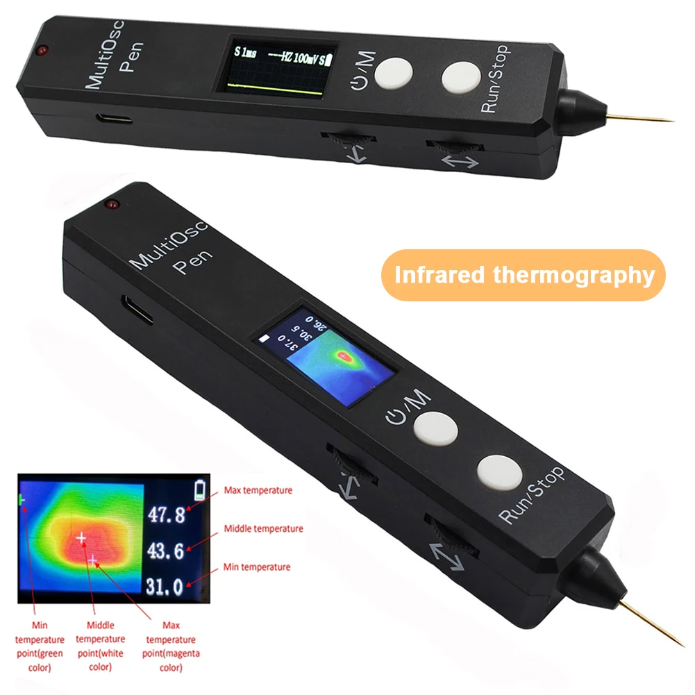 

5 in 1 Thermal Imager 2MSa/s Sampling Rate 400KHz Bandwidth Voltage Detector Pen Multifunctional Infrared Thermal Imager