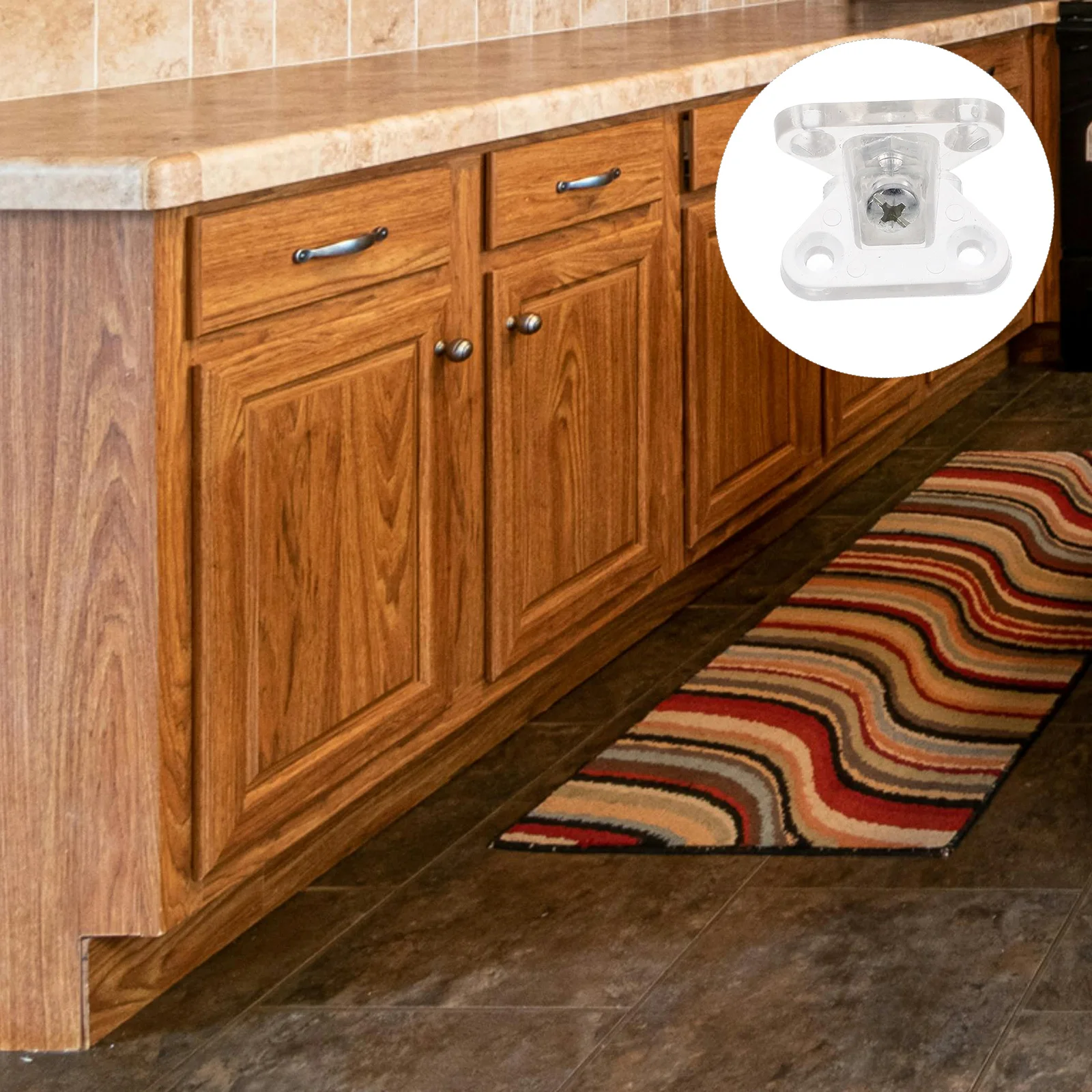 

1Set Zinc Alloy Corner Braces L Bracket Butterfly Support Transparent Plastic Furniture Stabilizer Mounting Brackets for Shelves