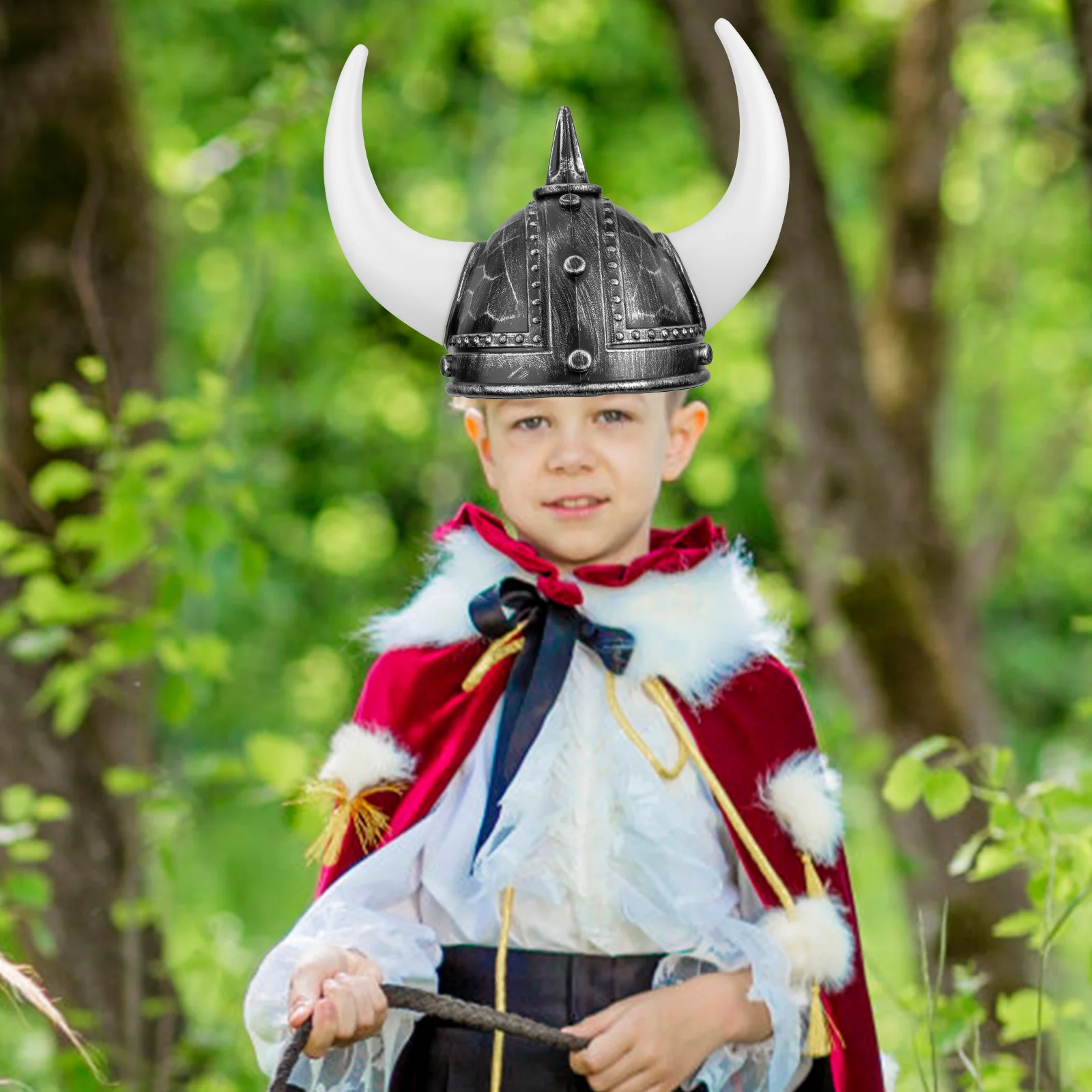 Viking Horn Hat Decor Halloween Costume Men Accessories Rome Plastic Women Child Men's Knight