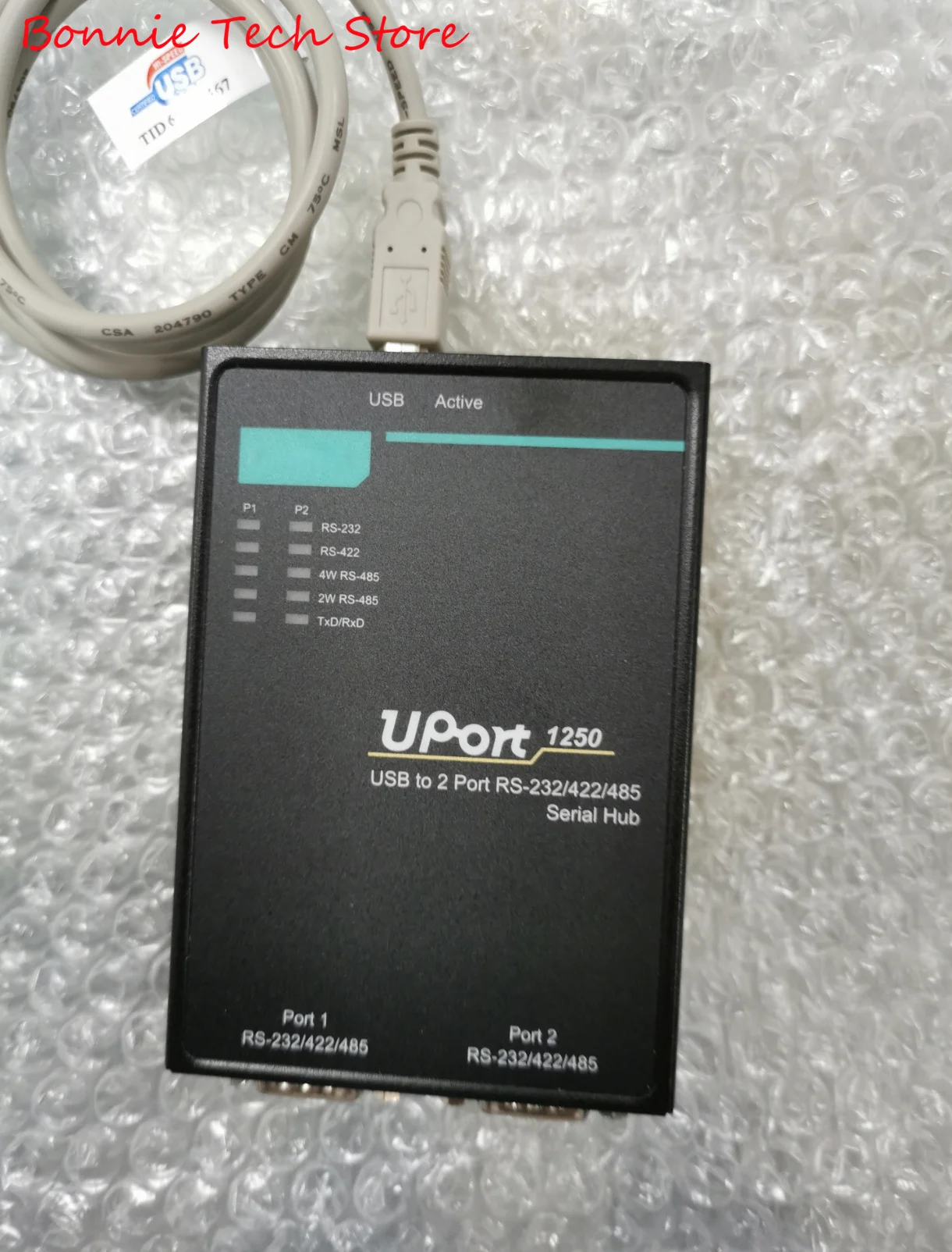 UPort1250 USB to 2-port RS-232/422/485 Serial Hub