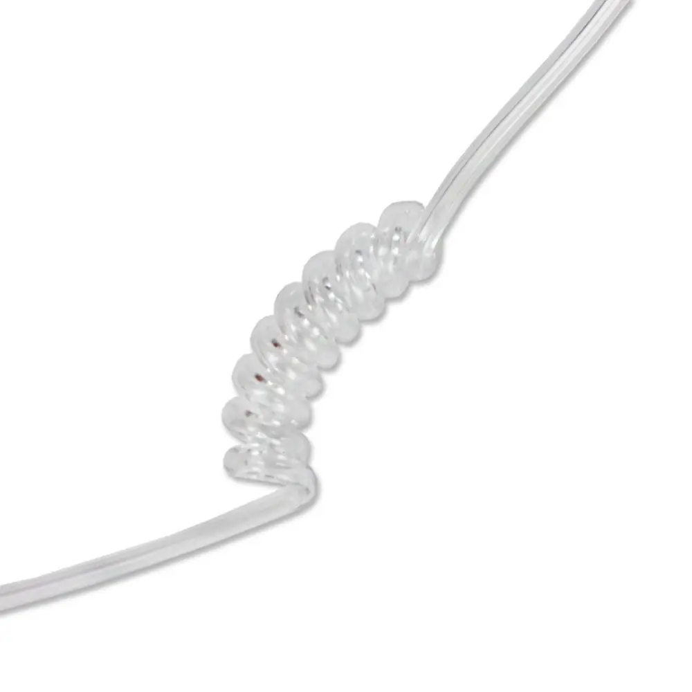 Replaceable Transparent Braided Knitted Nylon Waterproof Air Acoustic Tube for Ham Radio Walkie Talkie Headphones