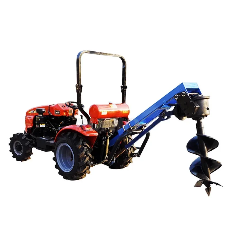 

Durable Mini Post Hole Digger Auger Drill Used Condition With Engine And Gearbox Core Components For Home Use Ditch Creation