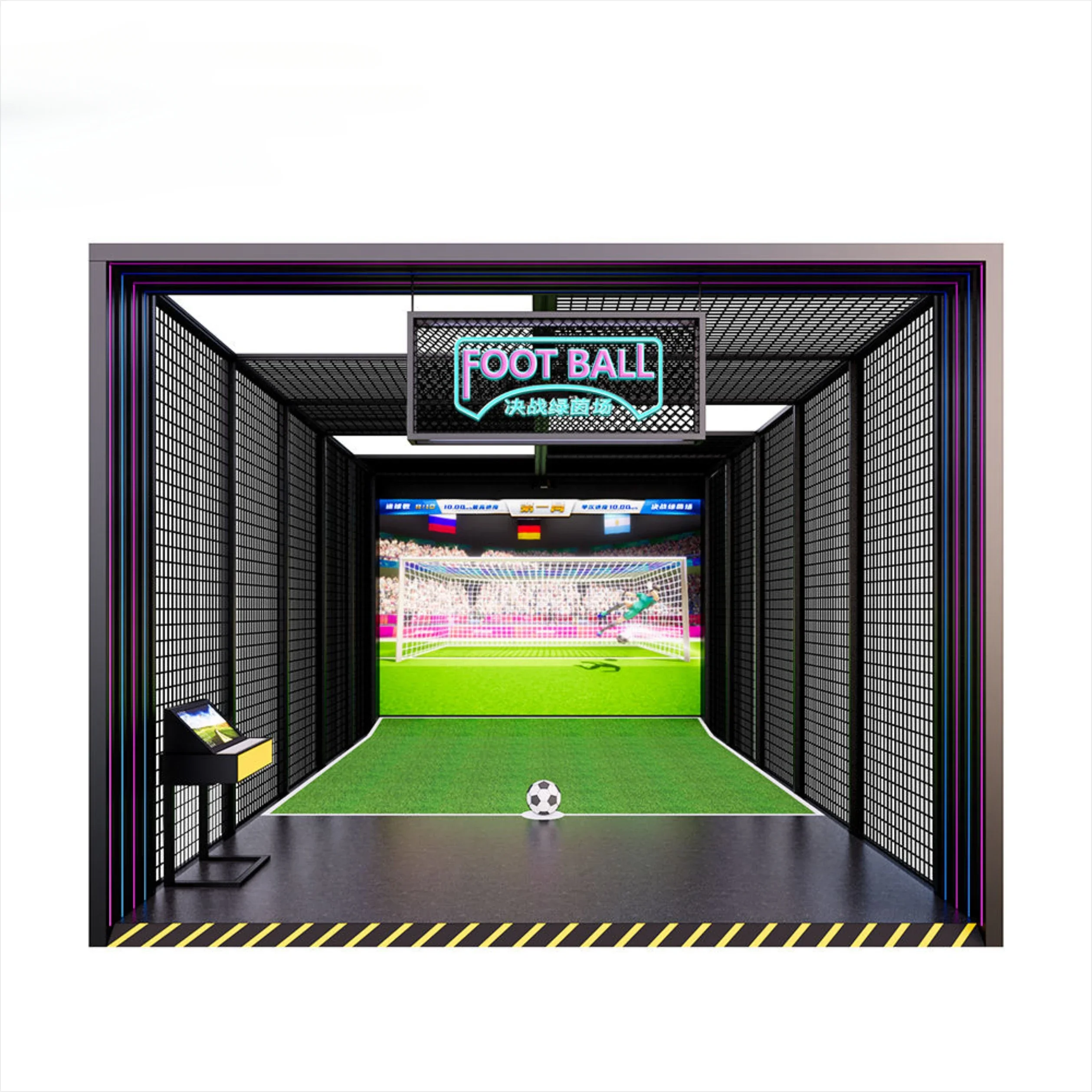 AR Soccer Game Digital Football Indoor Projector Simulator Interactive System Equipment