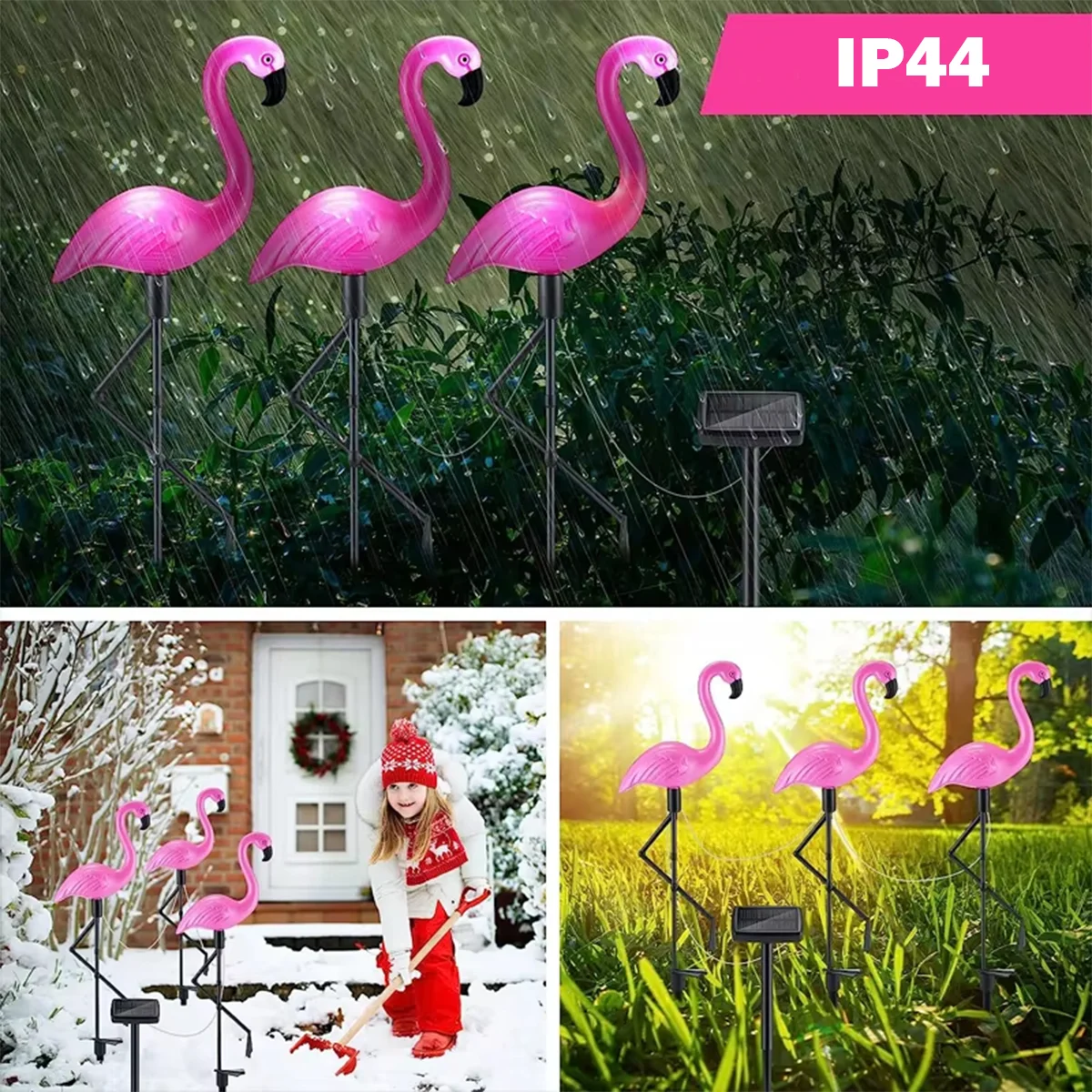 فلامنغو ضوء الشمس الفناء الخلفي الأضواء الكاشفة تعمل بالطاقة الشمسية حديقة التلقائي تشغيل/إيقاف ديكور فناء الممشى مسار الشارع في الهواء الطلق