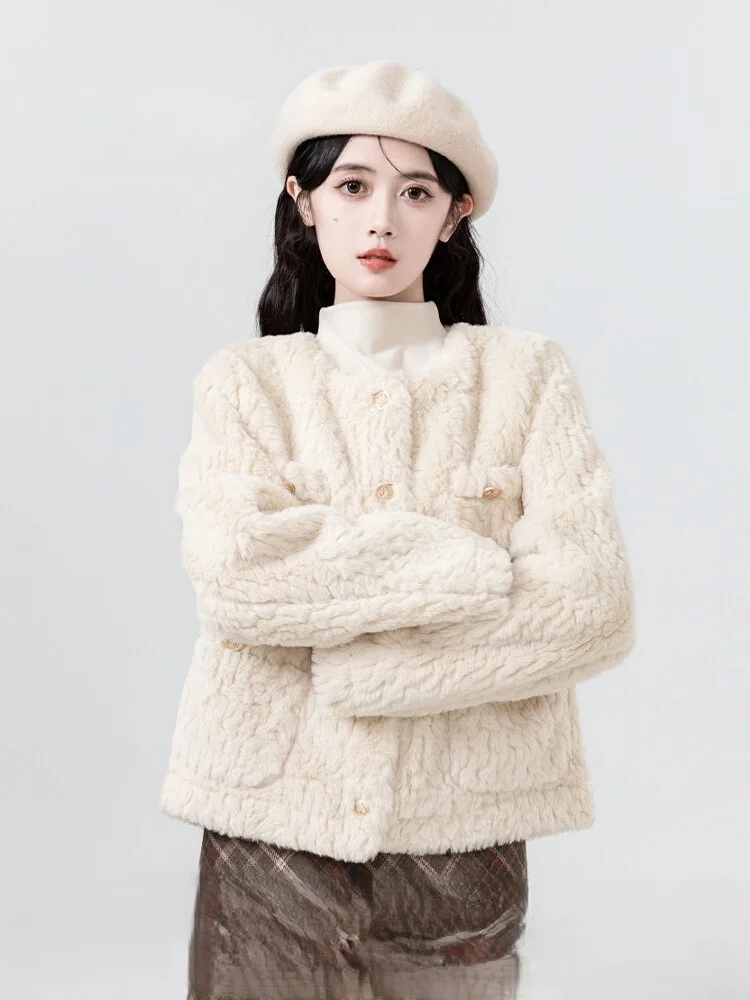 

Куртка из овечьей шерсти, длинный женский топ с вышивкой, повседневная офисная повседневная элегантная деловая куртка для профессиональной работы, чистая простая GF