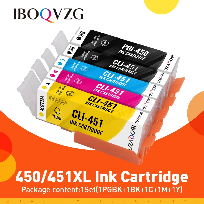 PGI-450 PGI450 CLI451 Compatible Ink Cartridge For Canon PIXMA MG5440 MG5540 MG5640 MG6440 Ip7240 MX924 IX6540 IX6840 Printer