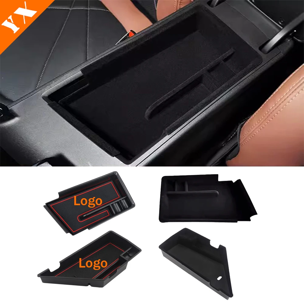 For Changan EADO plus Accessories 2020-2023 ABS Car Central Console Armrest Storage Box copilot Organizer Storage Box Trim