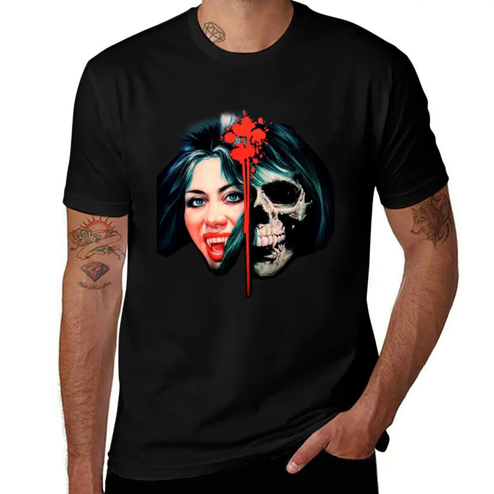 Franco - La Comtesse noire (Female Vampire) T-Shirt kawaii clothes hippie clothes men clothes