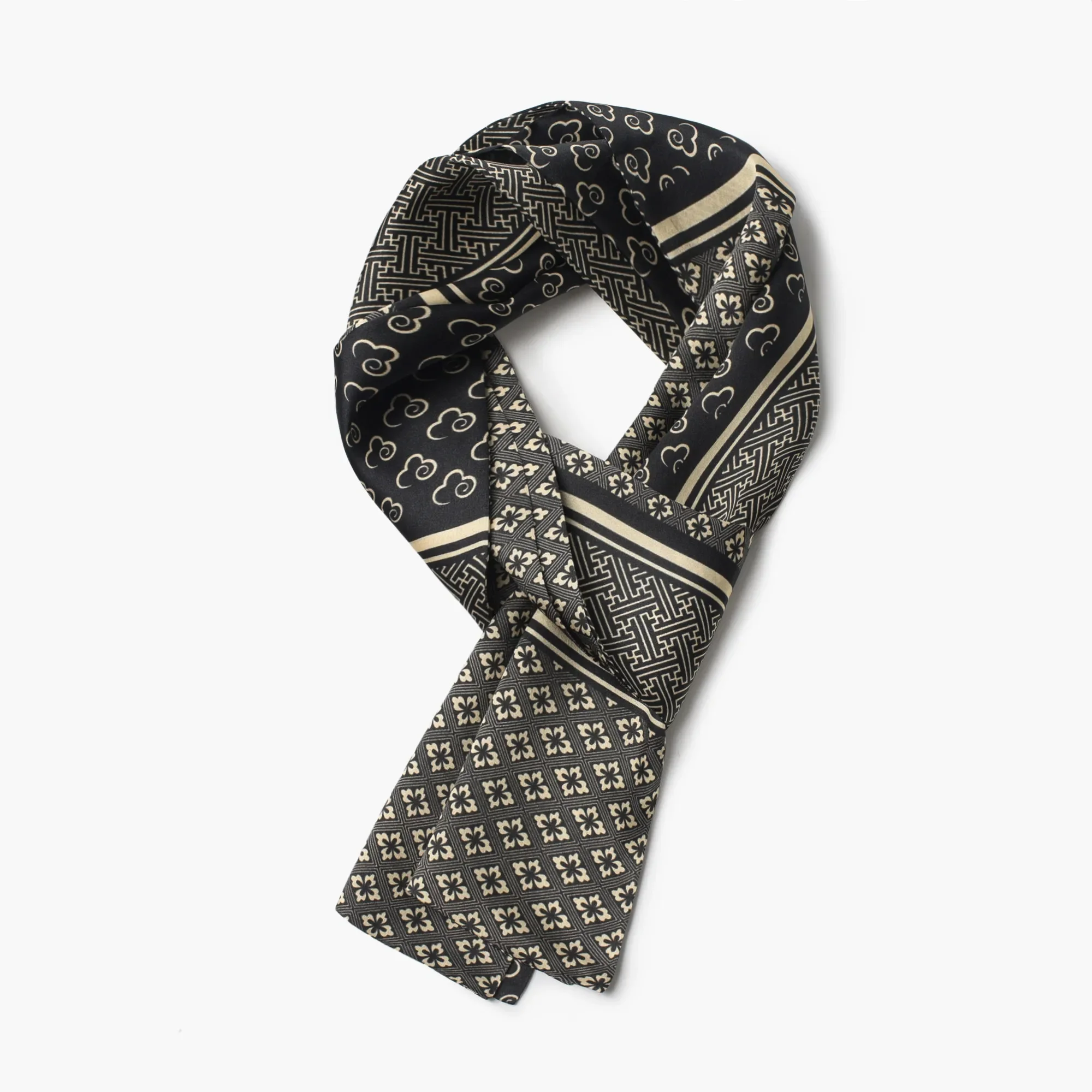 

Silk men's mulberry silk silk scarf men's thin high-end spring and autumn new neck scarf