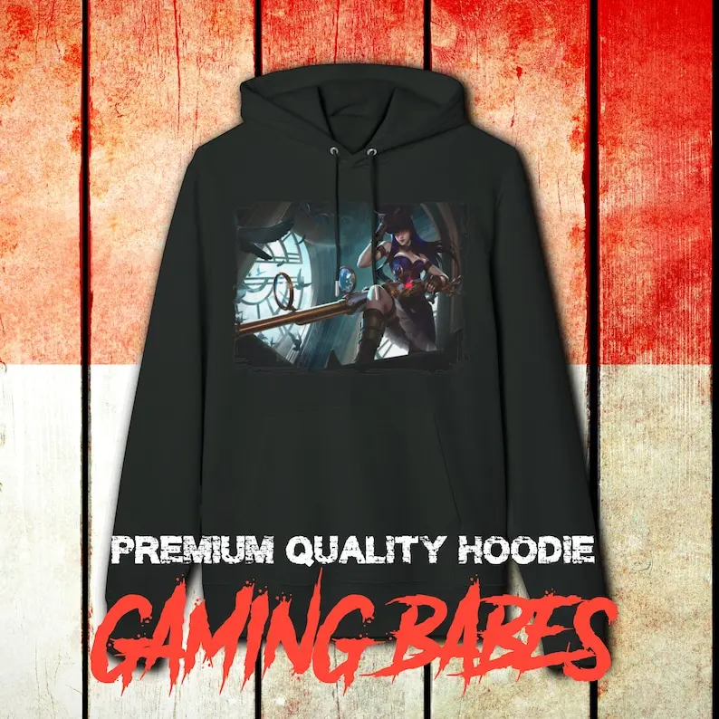 Unisex hoodie Caitlyn / High Quality Stella Premium Hooded Sweatshirt  Arcane