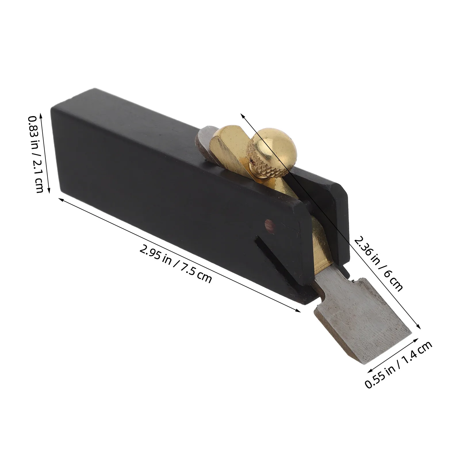 Ebony Mini Woodworking Hand Planer Manual Edge Trimming Tool for Wood Smoothing Flat Surface Wood Craft Tools Furniture Repair