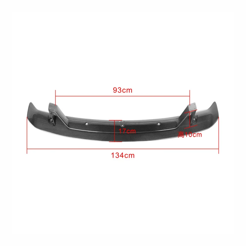 For  TT TTS TTRS Carbon Fiber Rear Trunk Roof Spoiler Lip Wing Body Kit