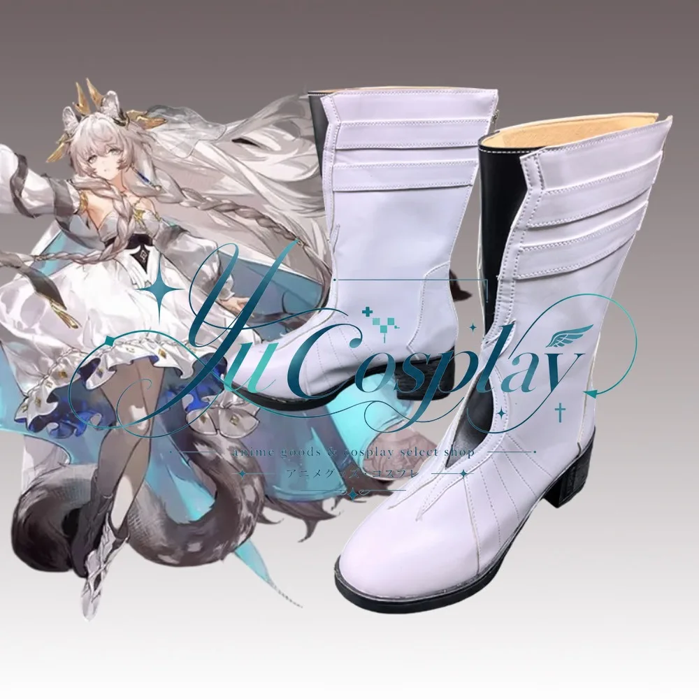 Arknights Ambience Synesthesia 2026 Pristine Snow Cosplay Shoes Anime Game Boots