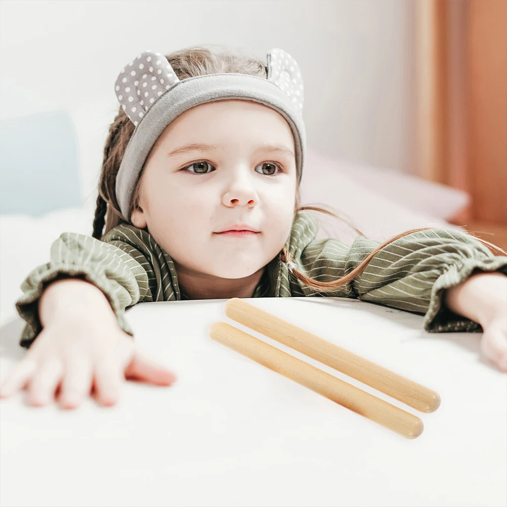 

4Pcs Wooden Percussion Sticks Safe Durable Musical Tools for Kids Indoor Outdoor Playing Gifts Percussion Sticks