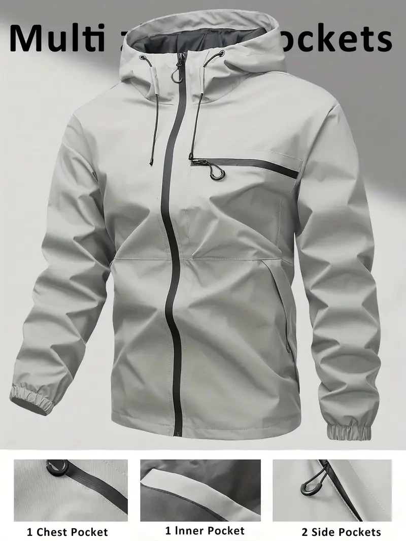 

Мужская куртка Мужская толстовка с длинными рукавами Мужская повседневная модная куртка Мужское пальто Куртка с длинными рукавами