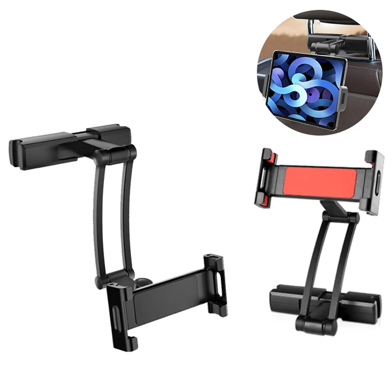 Universal Car Headrest Mount Holder For Kids Car Phone Holder With Angle- Adjustable Holding Clamp For Phone Tablets For Iphone