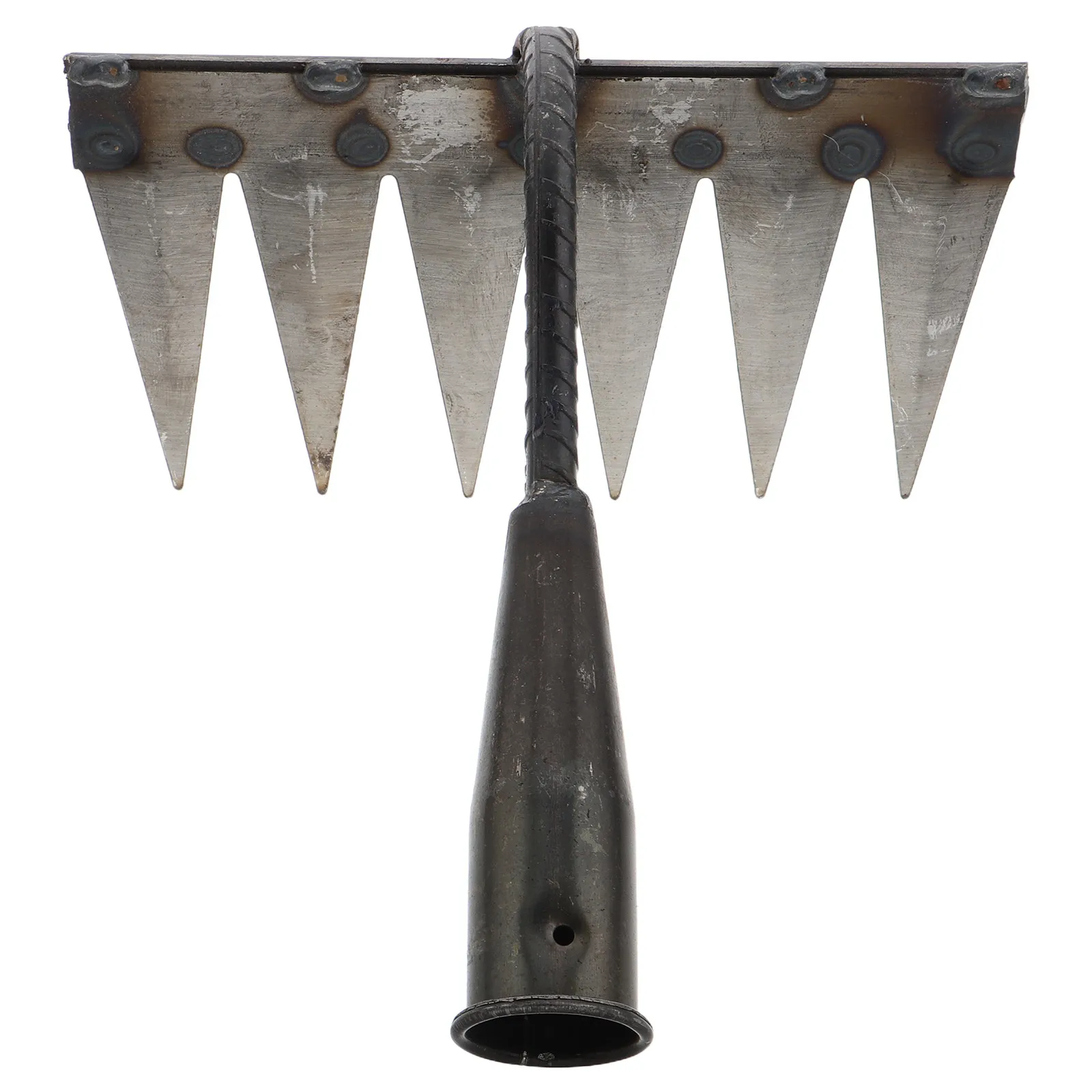 

Прочный 6-зубчатый культиватор из углеродистой стали для аэрации почвы, выравнивания грядок и прополки в саду