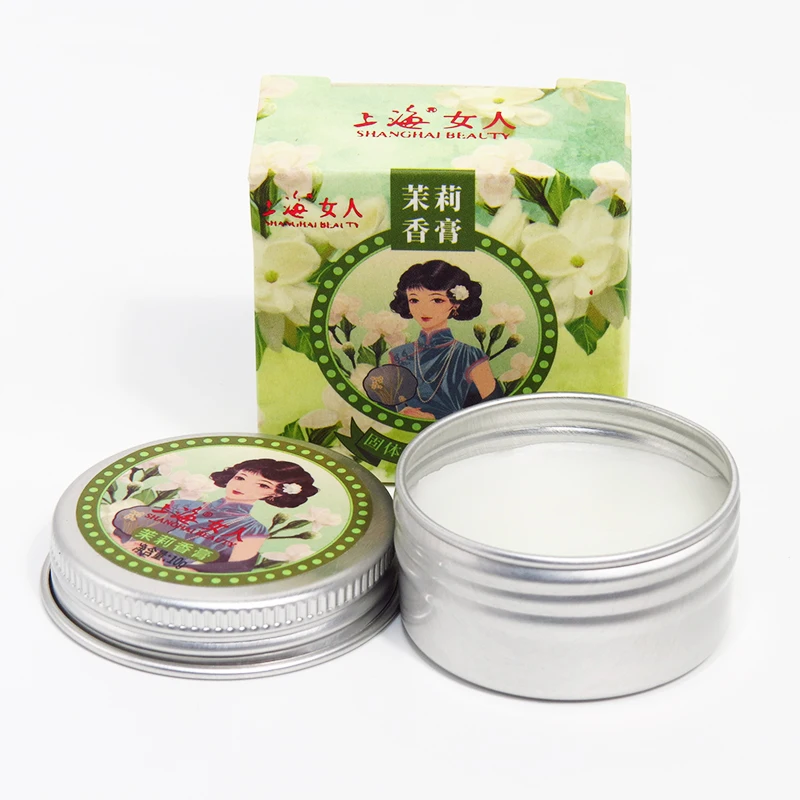 ShanghaiBeauty Jasmine solid perfume perfumes and fragrances for women fragrance deodorant pure fresh elegant solid perfume