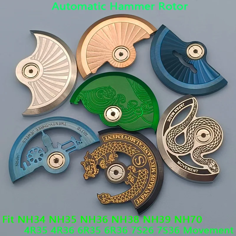 

NH35 NH36 Watch Movements Rotor Oscillating Weight Rotor Fit NH35 NH38 NH39 4R 6R 7S NH36 Watch Movements Replacement Rotor Part