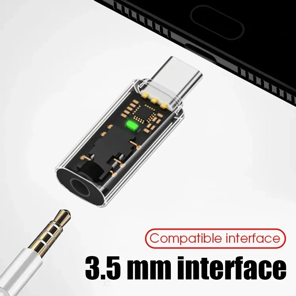 USB نوع C إلى 3.5 مللي متر محول سماعة الرأس USB C ذكر إلى 3.5 جاك محول صوت آيفون 16 15 سامسونج S25 دعم الاتصال الصوتي
