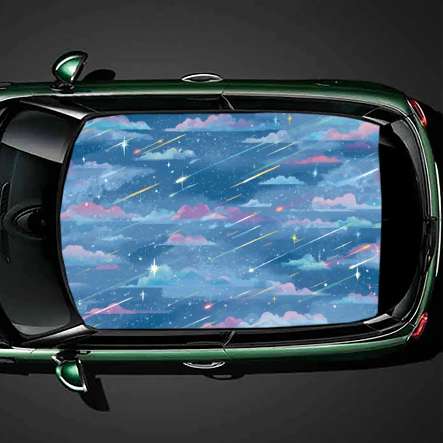 

Dreamy Starfall Light Romantic Car Roof Sticker PVC Self Waterproof stick , Striking Auto Exterior Accessories Decoration Protec