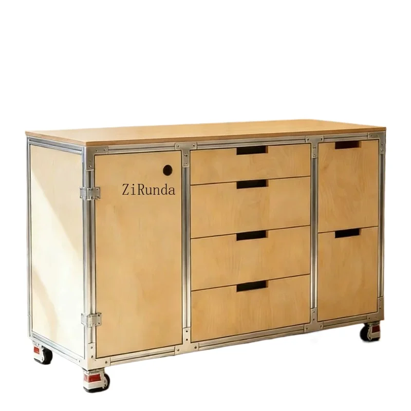 Aluminum side cabinets, marine panel multi-drawer lockers, mobile lockers, display cabinets