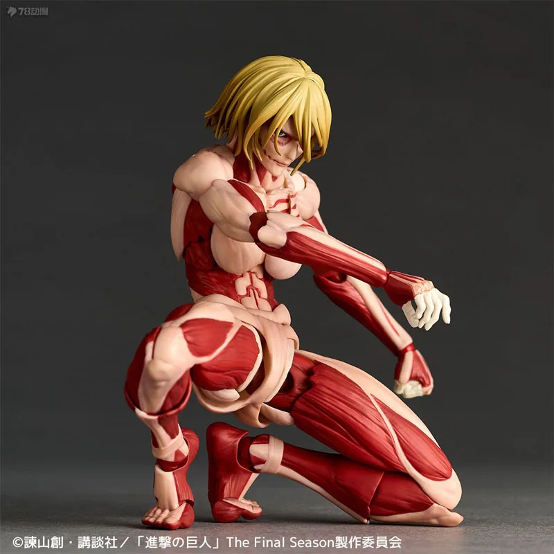 Kaiyodo Original Revoltech หญิง Titan 160 มม.อะนิเมะ Action Figures ของเล่นเด็กคริสต์มาสของขวัญสะสมเครื่องประดับ