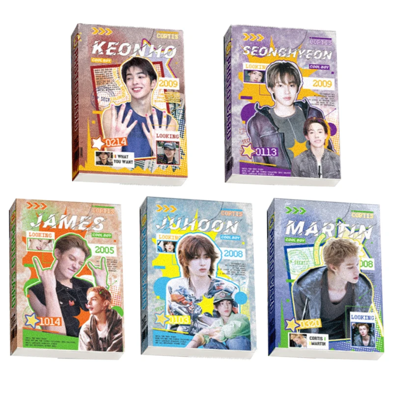 50 Pz/set Carta Laser Kpop Idol CORTIS Lomo Carte JAMES JUHOON MARTIN SEONGHYEON KEONHO Printd Tesserini Ventole Regalo