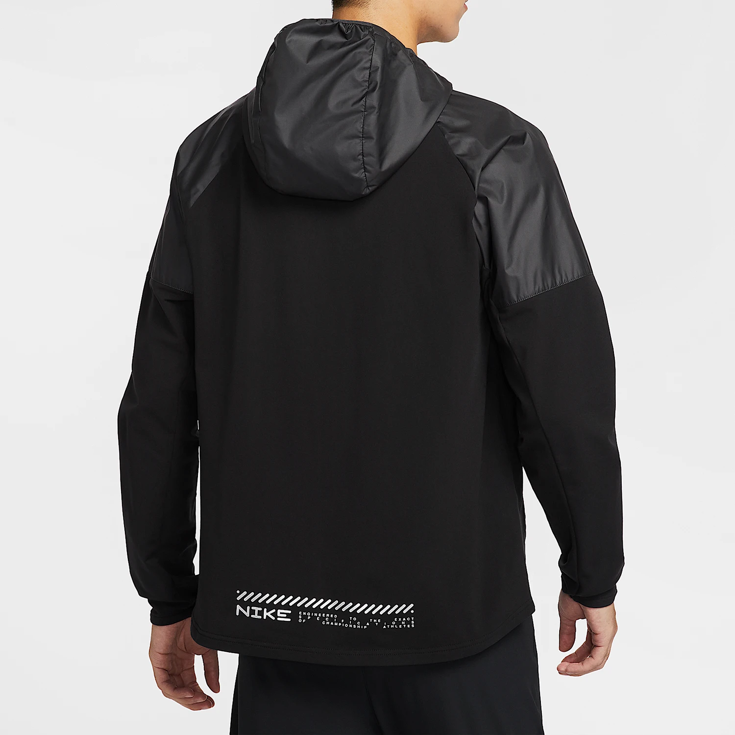 Nike genuine Miler Repel Mens Zip-Up Fleece Patched Jacket HV2670-010